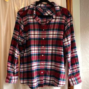 Lands end women’s flannel shirt